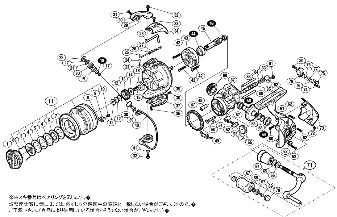 Кинематические схемы катушек shimano