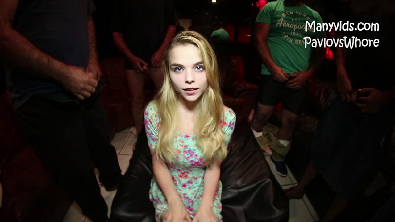 Cloe Palmer  - 7 Man Gangbang and Bukkake at Theater